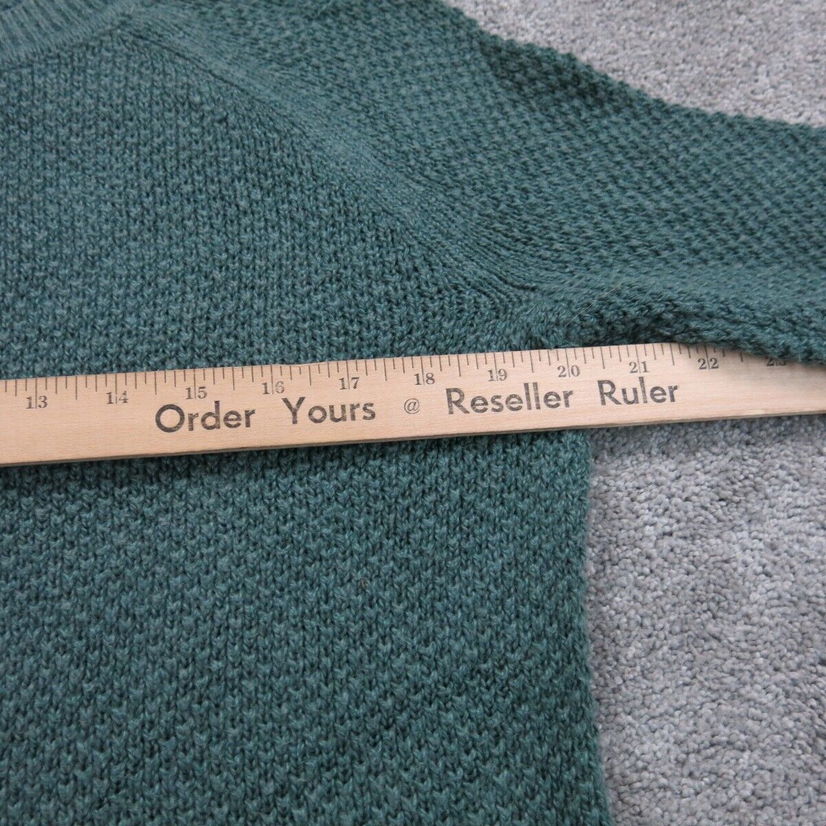 Old Navy Womens Pullover Sweater Knitted Crew Neck Long Sleeves Slate Green SZ L