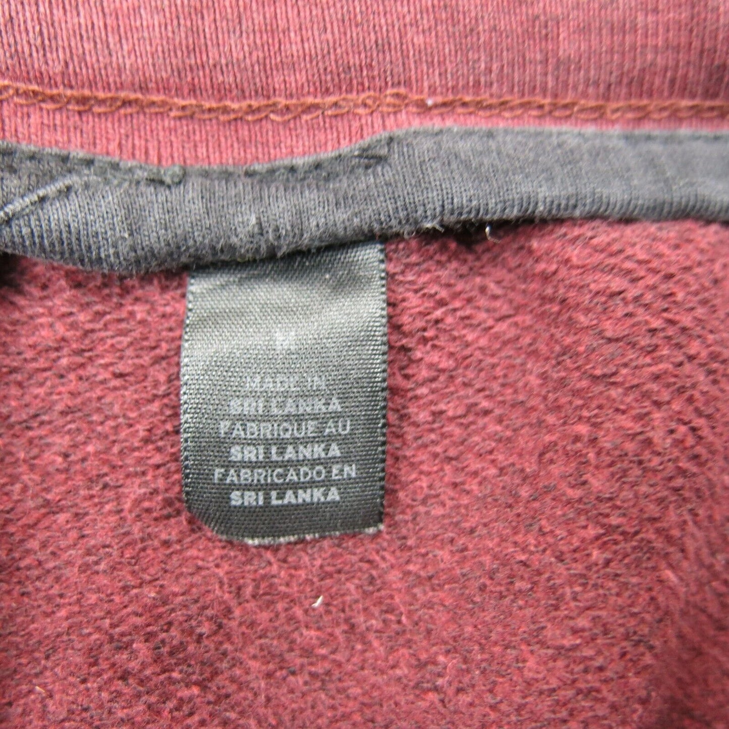 Levis Mens Pant Jogger Drawstring Waist Mid Rise Pockets Maroon Size Medium
