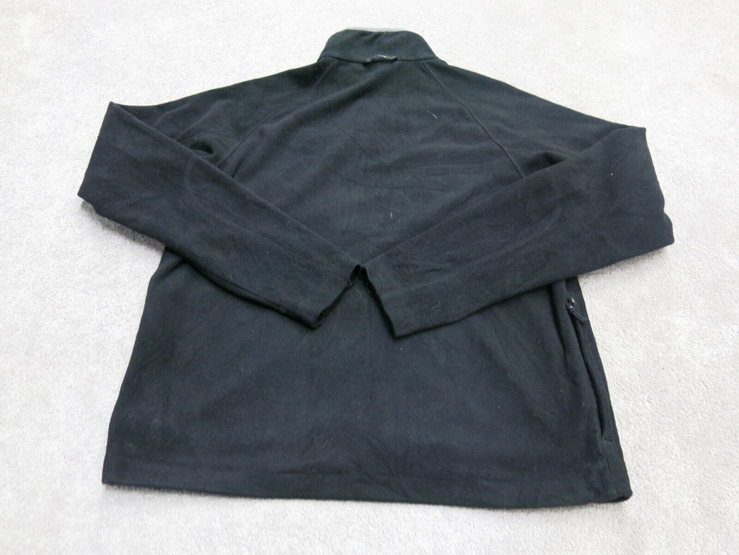 Columbia Men Jacket Full Zip Fleece Long Sleeve Mock Neck Dark Green Size Medium