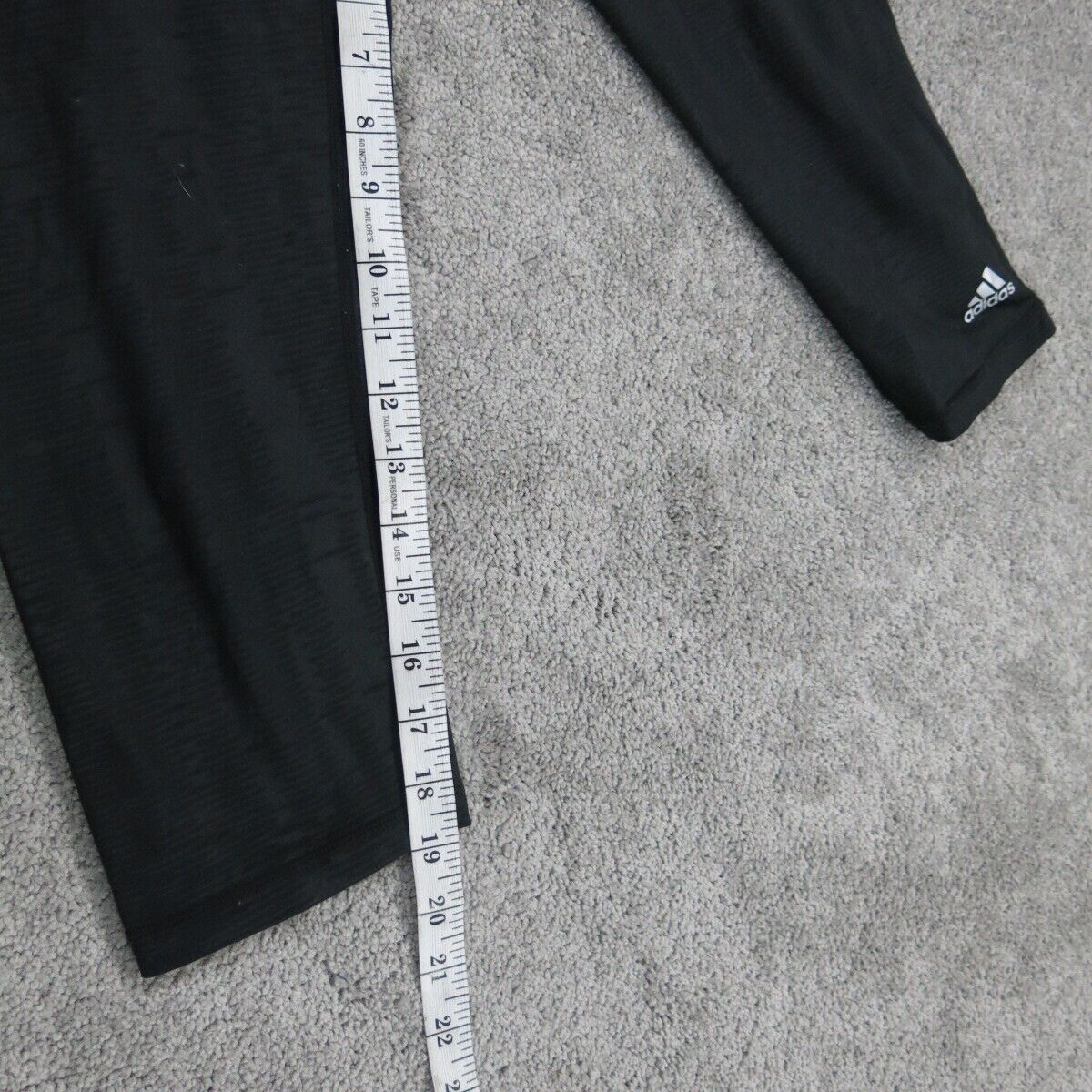 Adidas Climalite Womens Capri Legging Low Rise Elastic Waist Black Size Medium