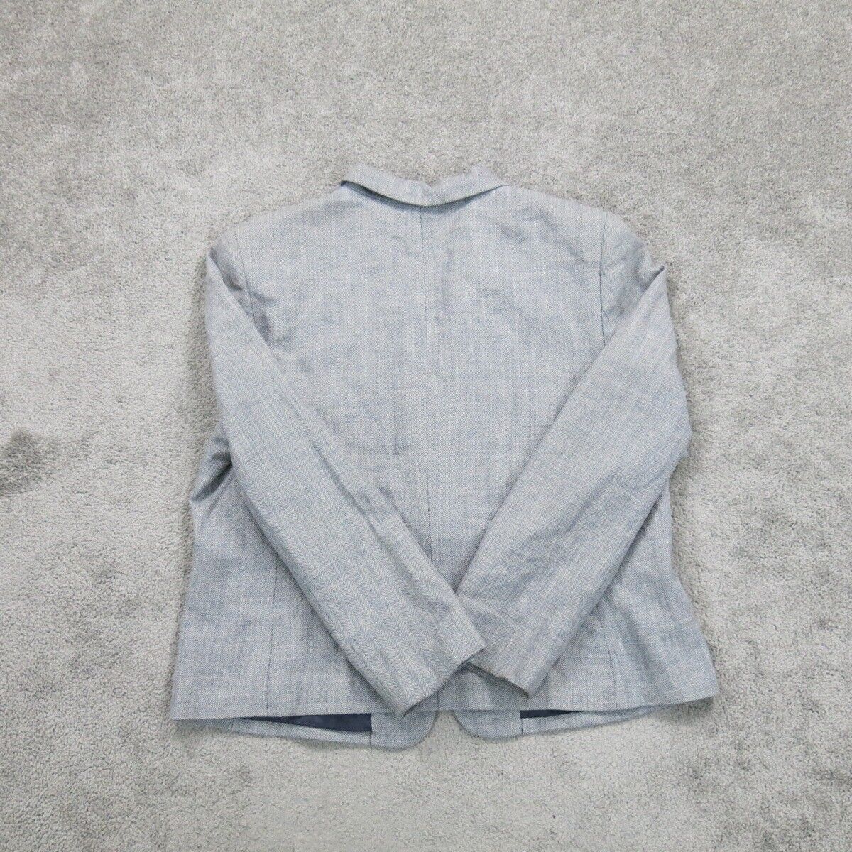 Pendleton Womens Blazer Coat Jacket Single Breasted Long Sleeves Gray Size 16