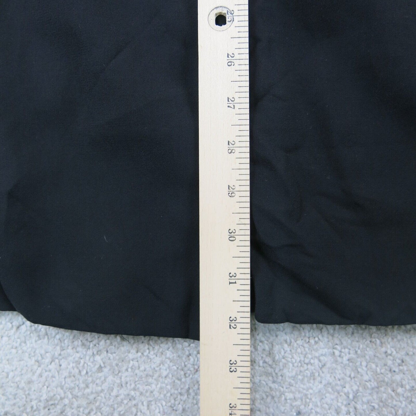 H&M Womens Over Coat Long Sleeves Open Front Pockets Solid Black Size 8