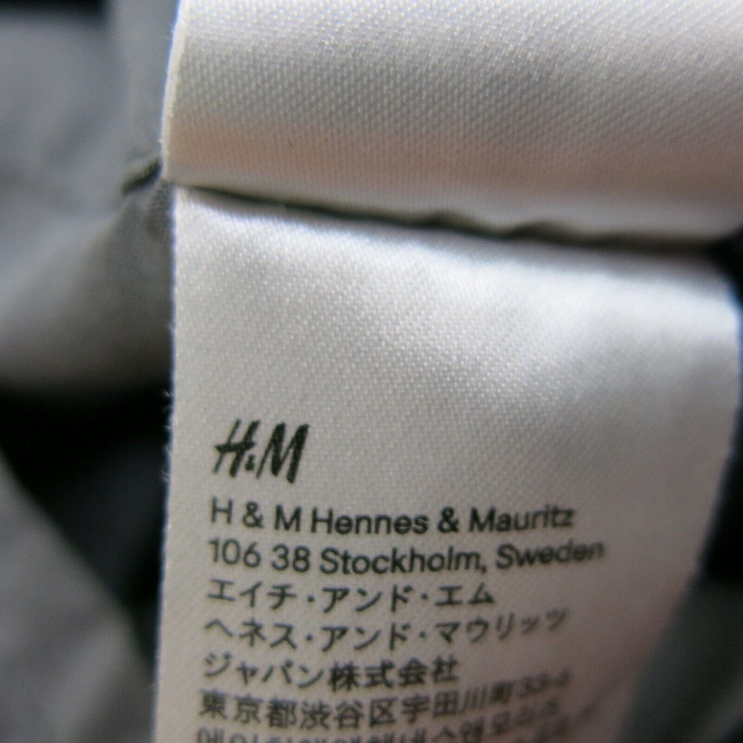 H&M Womens Blazer Coat Single Breasted Long Sleeves Pockets Gray Size 36 Regular