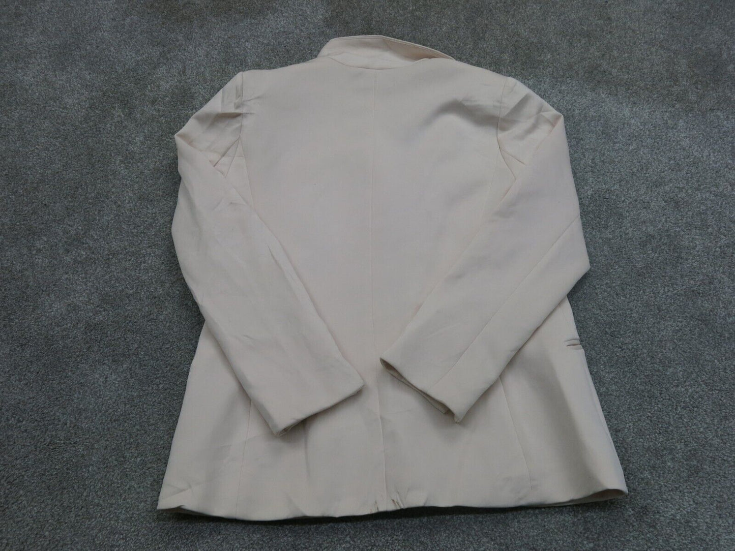 Tahari Women Blazer Coat Single Breasted Long Sleeve Pocket Ivory Size 6