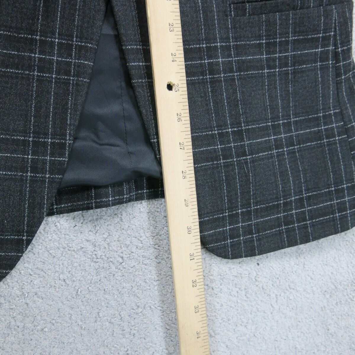 Zara Womens Blazer Coat Jacket Single Breasted Long Sleeves Black Size 42