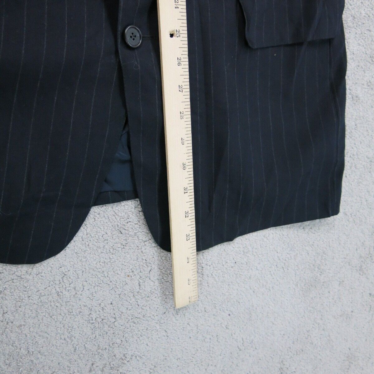 Brooks Brother Mens Blazer Coat Long Sleeves Single Breasted Pocket Blue Size 42