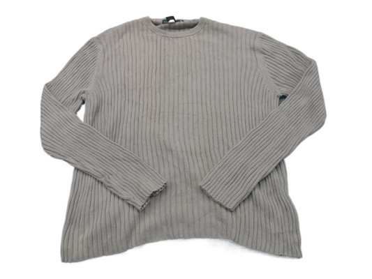 Banana Republic Womens Sweater Knitted Crew Neck Long Sleeve Light Brown Size L