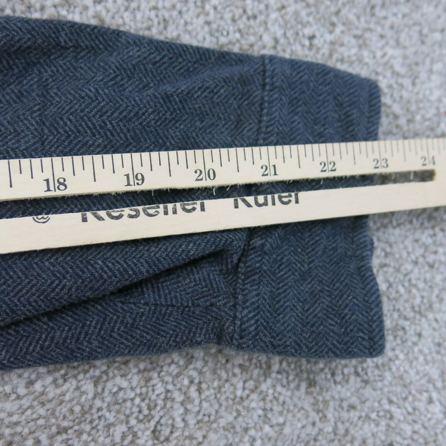 Polo By Ralph Men Polo Shirt Long Sleeve 100% Cotton Dark Blue Size X Large