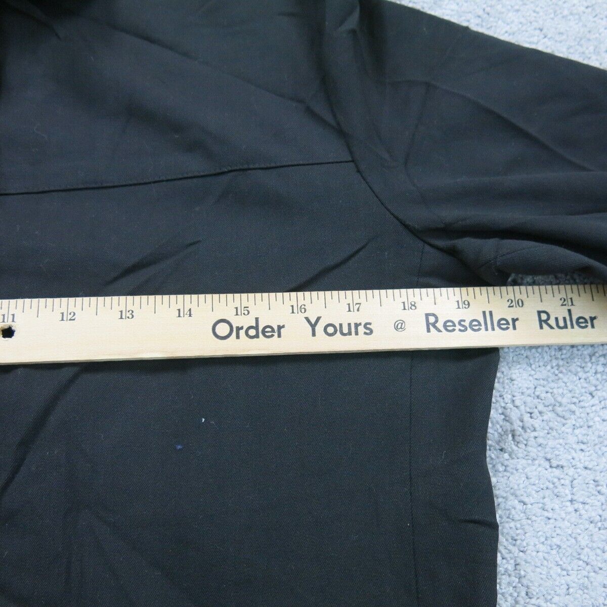 Talbots Womens Coat Jacket Stretch Long Sleeve Collared Neck Pockets Black 10P