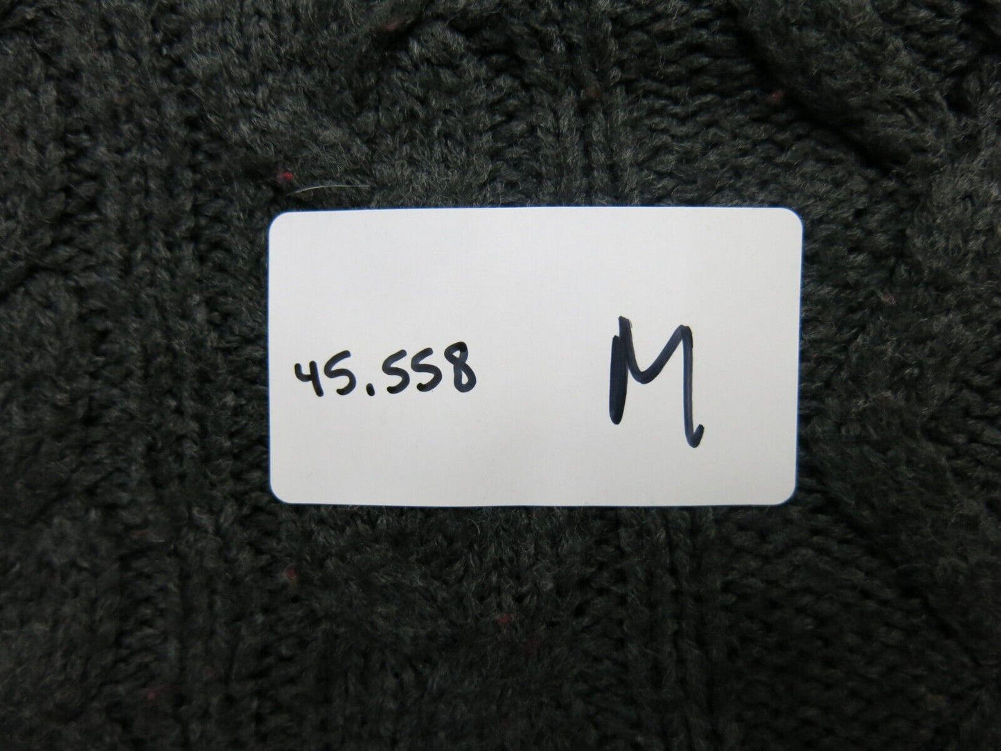 Massimo Mens Pullover Sweater Long Sleeves Casual V Neck Black Size Large