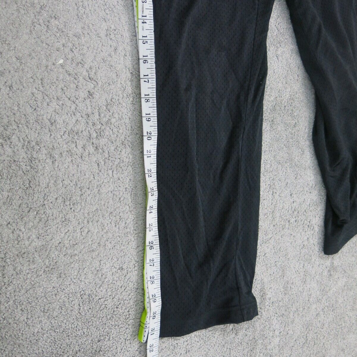Nike Mens Pant Activewear Sweatpant Elastic Waist Mid Rise Black Size Medium
