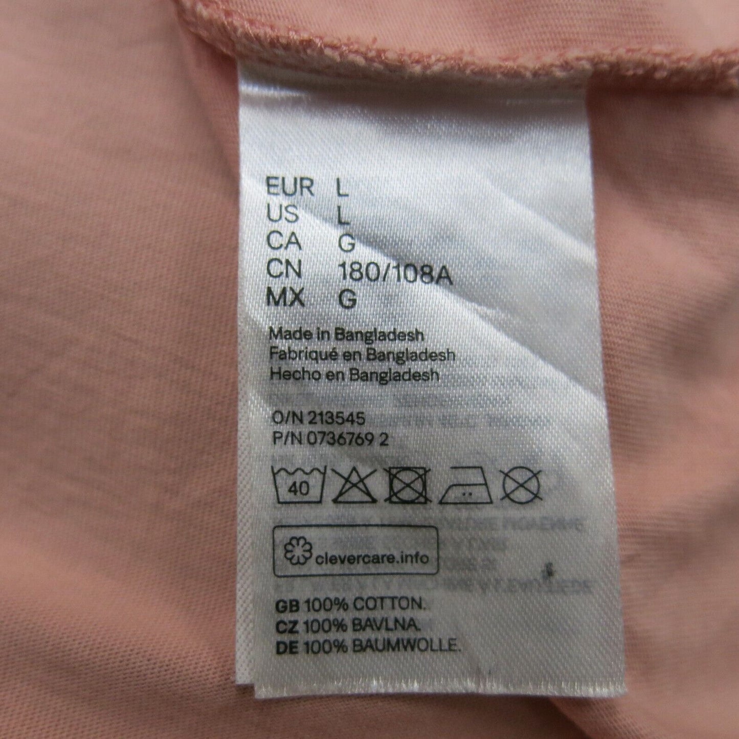 H&M Mens Tank Top Vacay State Holiday City Pacific Beach Logo Peach Pink Large