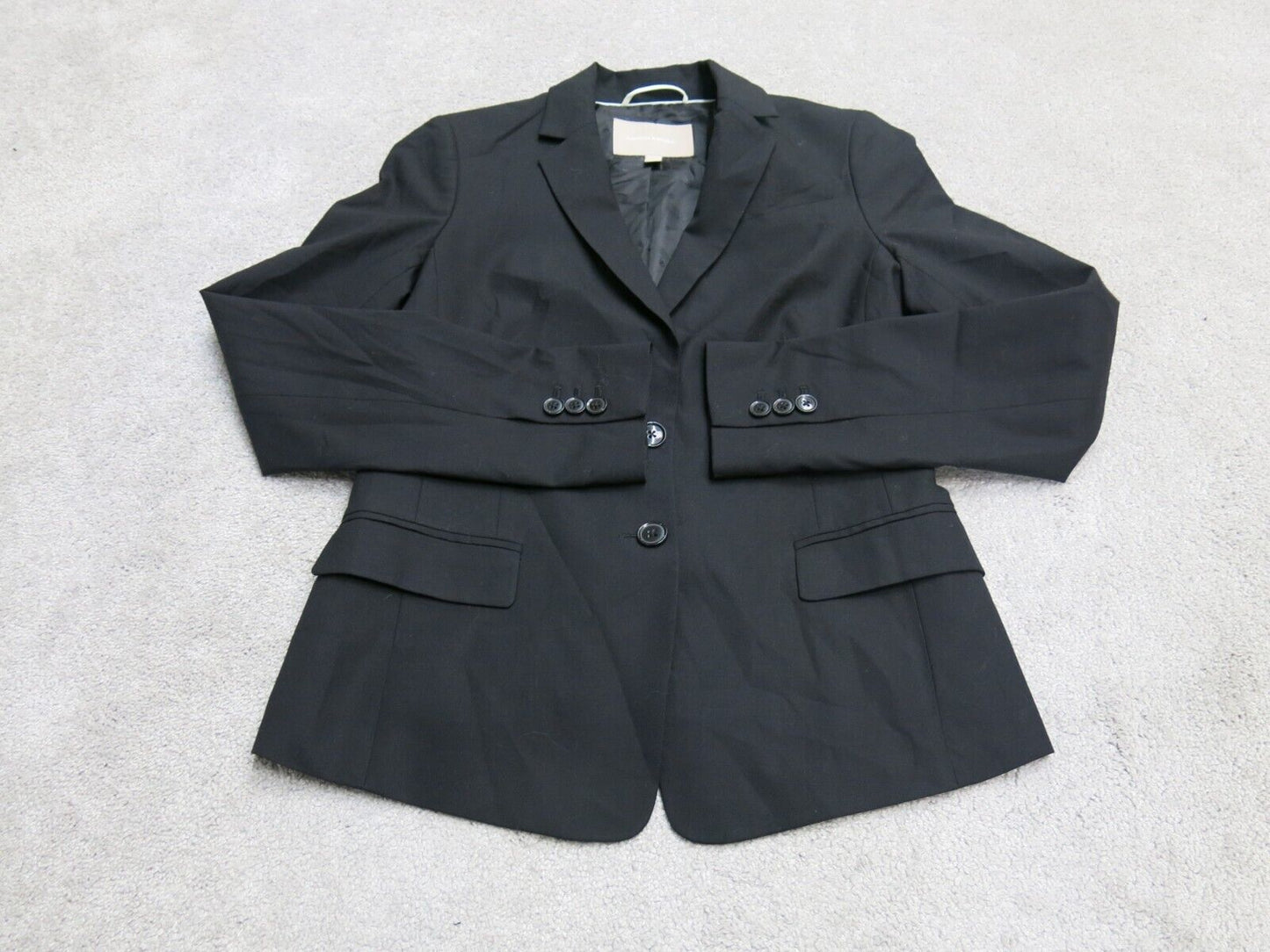 Banana Republic Mens Blazer Coat Jacket Single Breasted Long Sleeve Black Size 4