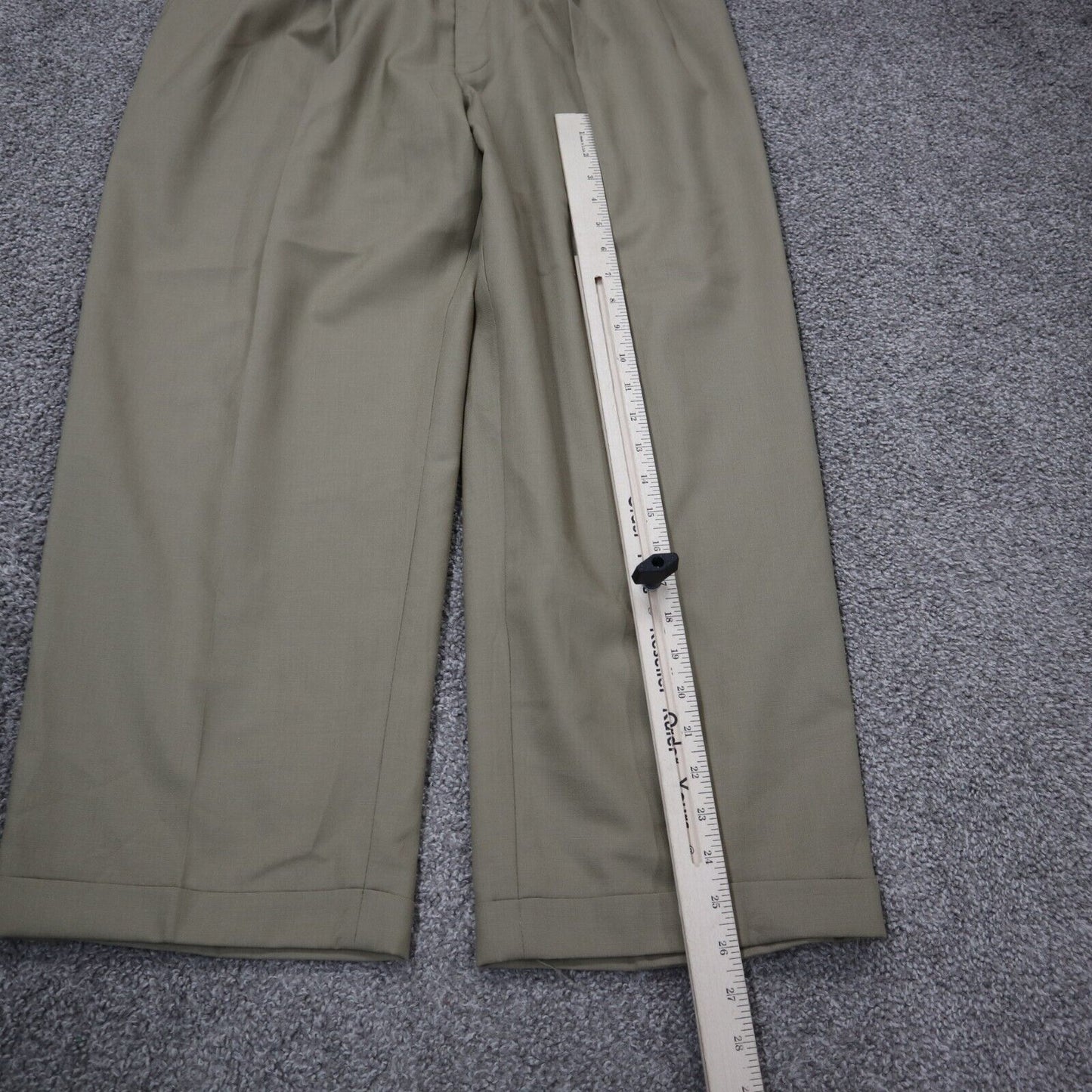 Lauren Ralph Lauren Mens Pant Straight Leg Mid Rise Dress Pant Beige Size W 34