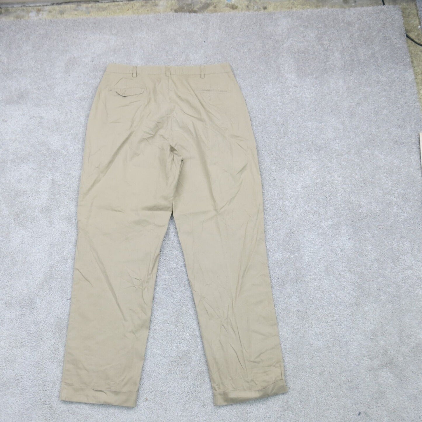 Ralph Lauren Mens Pants Chino Hammond 100% Cotton High Rise Beige Size W35