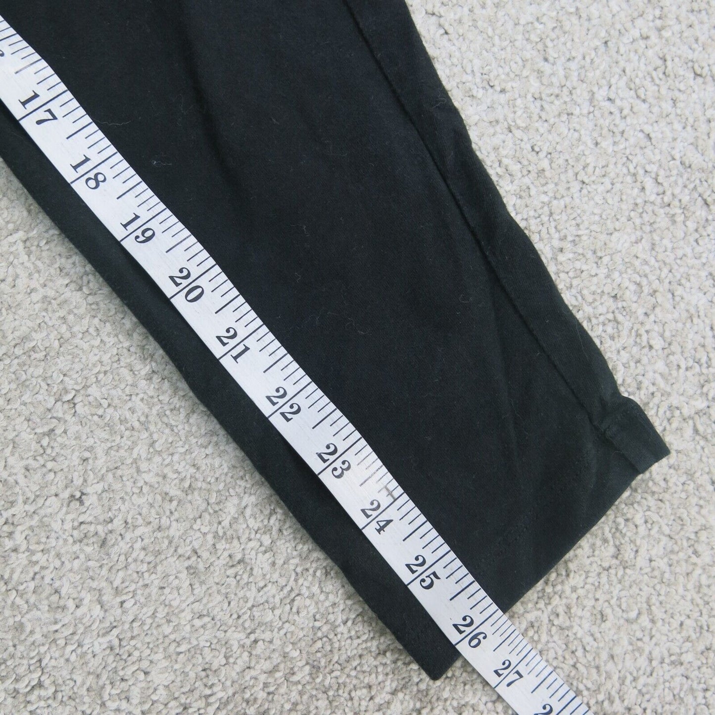 Pink Victoria Women Yoga Capri Legging Low Rise Elastic Waist Black Size X Small