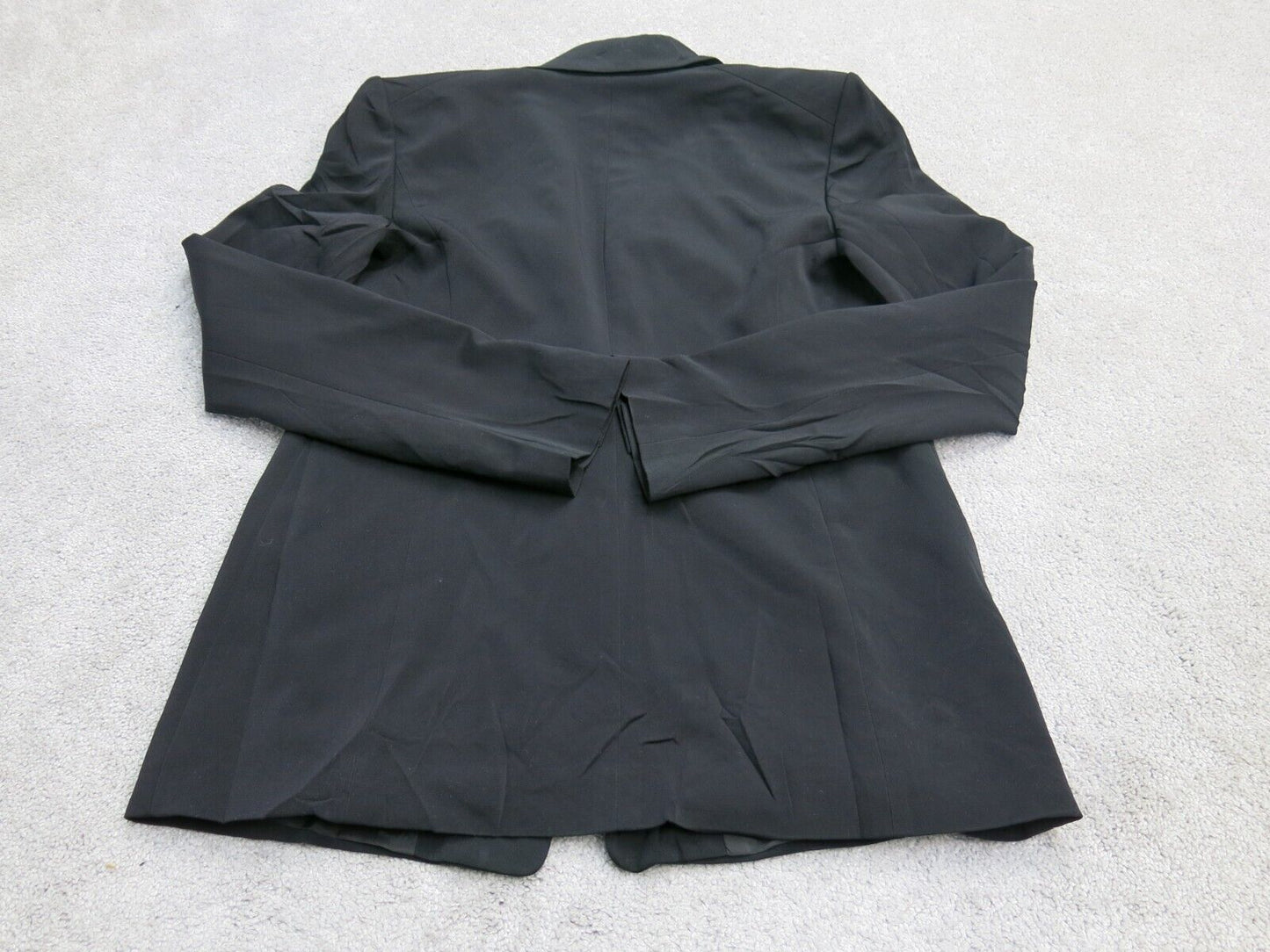 Ann Taylor Womens Blazer Coat Single Breasted Long Sleeves Pockets Black Size 4