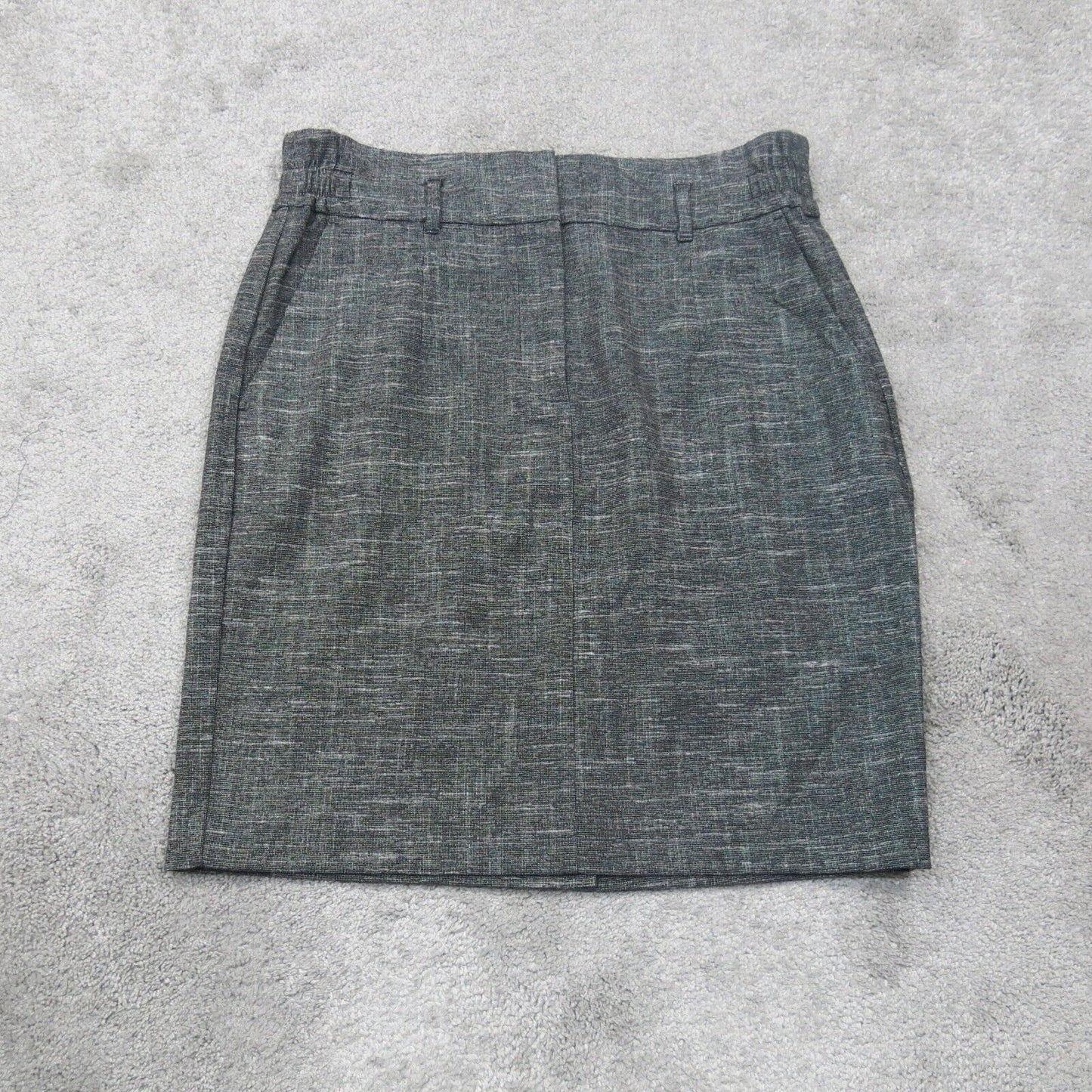 Loft Outlet Womens Straight Pencil Skirts Elastic Waist Dark Heather Green SZ 6