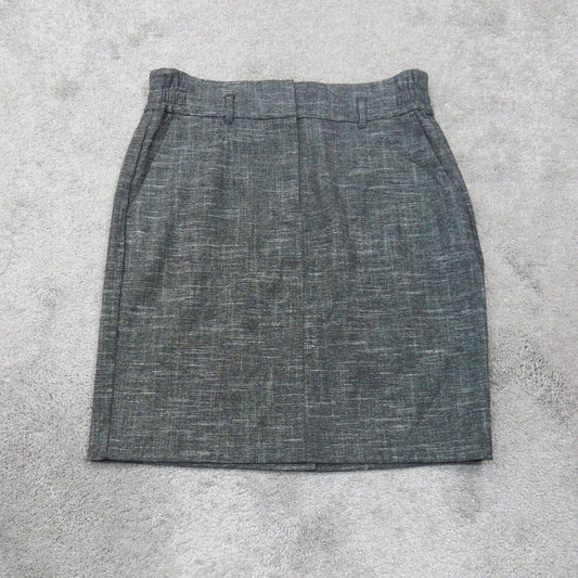 Loft Outlet Womens Straight Pencil Skirts Elastic Waist Dark Heather Green SZ 6