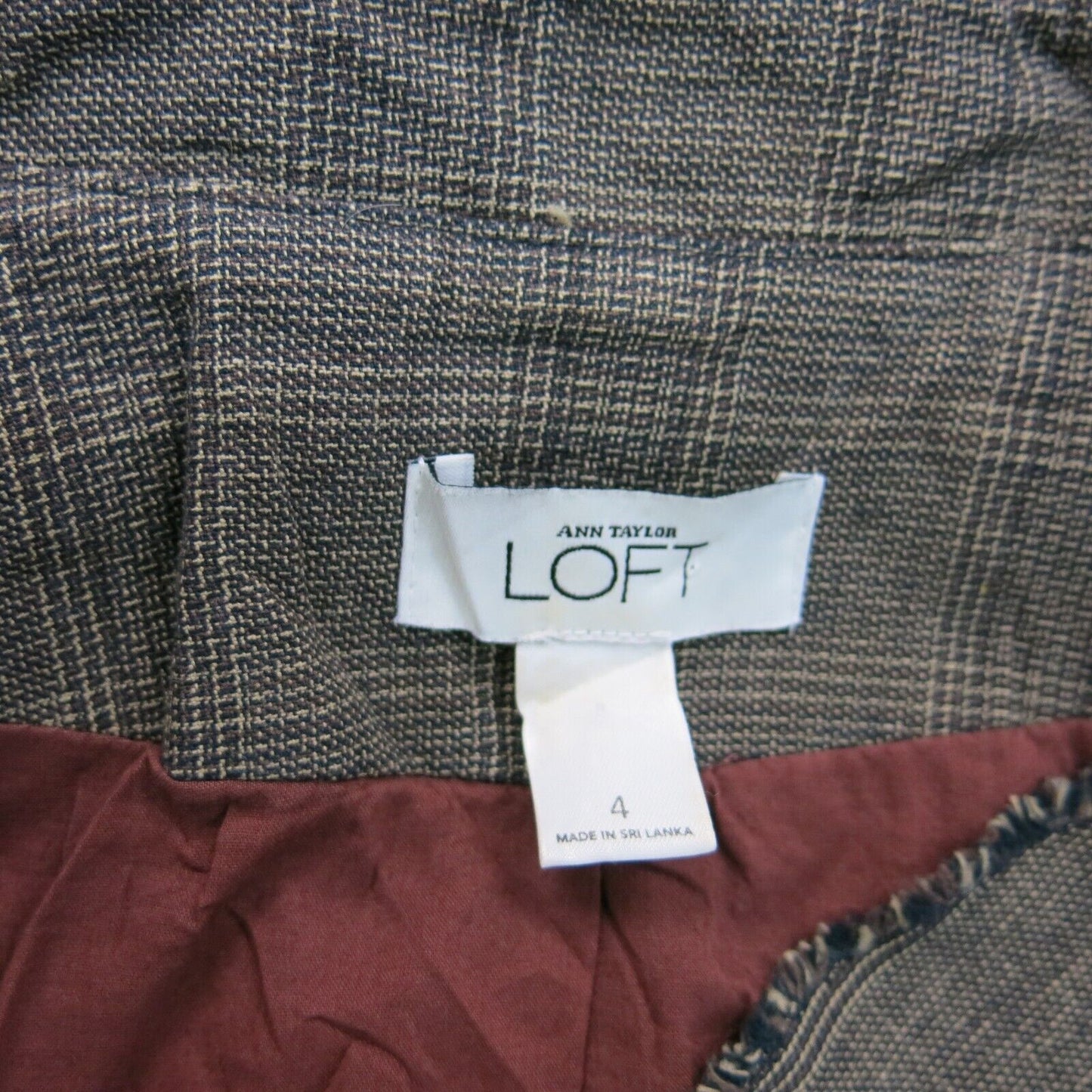 ANN Taylor Loft Women Trench Coat Tie Waist Long Sleeves Pockets Clay Gray SZ 4