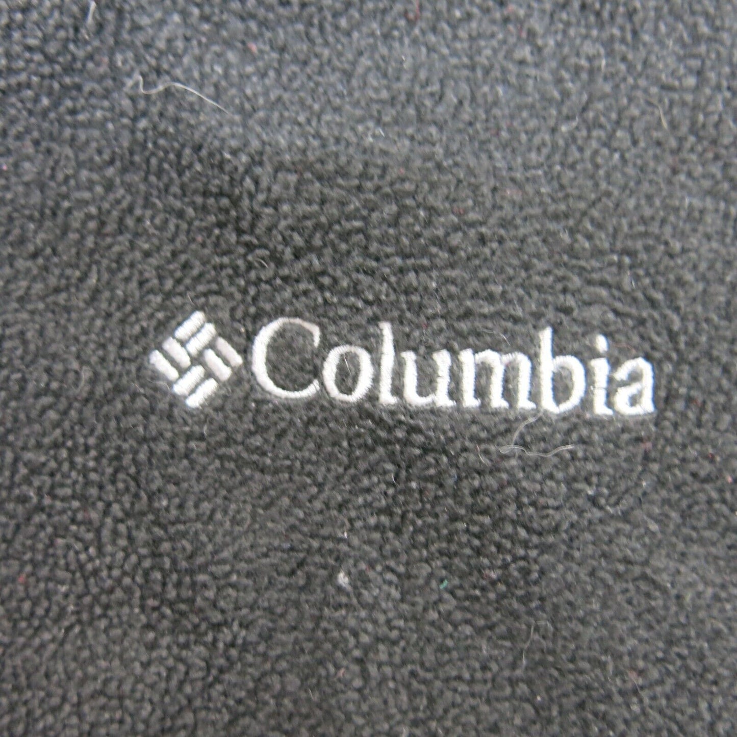 Columbia Womens Fleece Jacket Full Zip Long Sleeves Mock Neck Black Size Medium