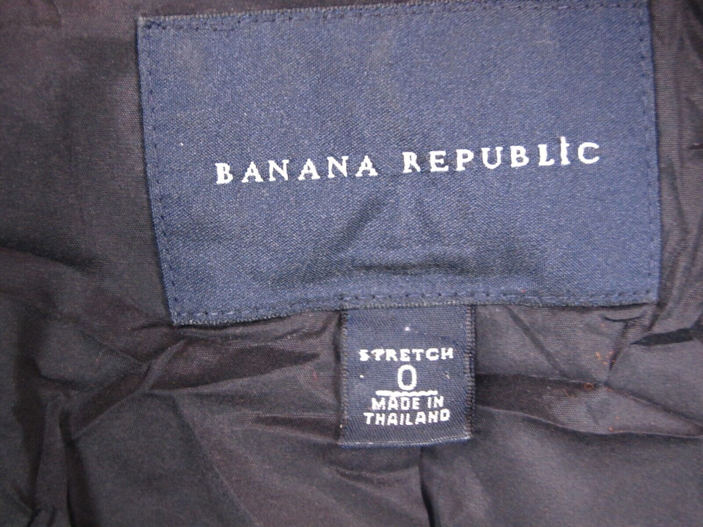 Banana Republic Women Blazer Coat Stretch Long Sleeves Front Button Black Size 0