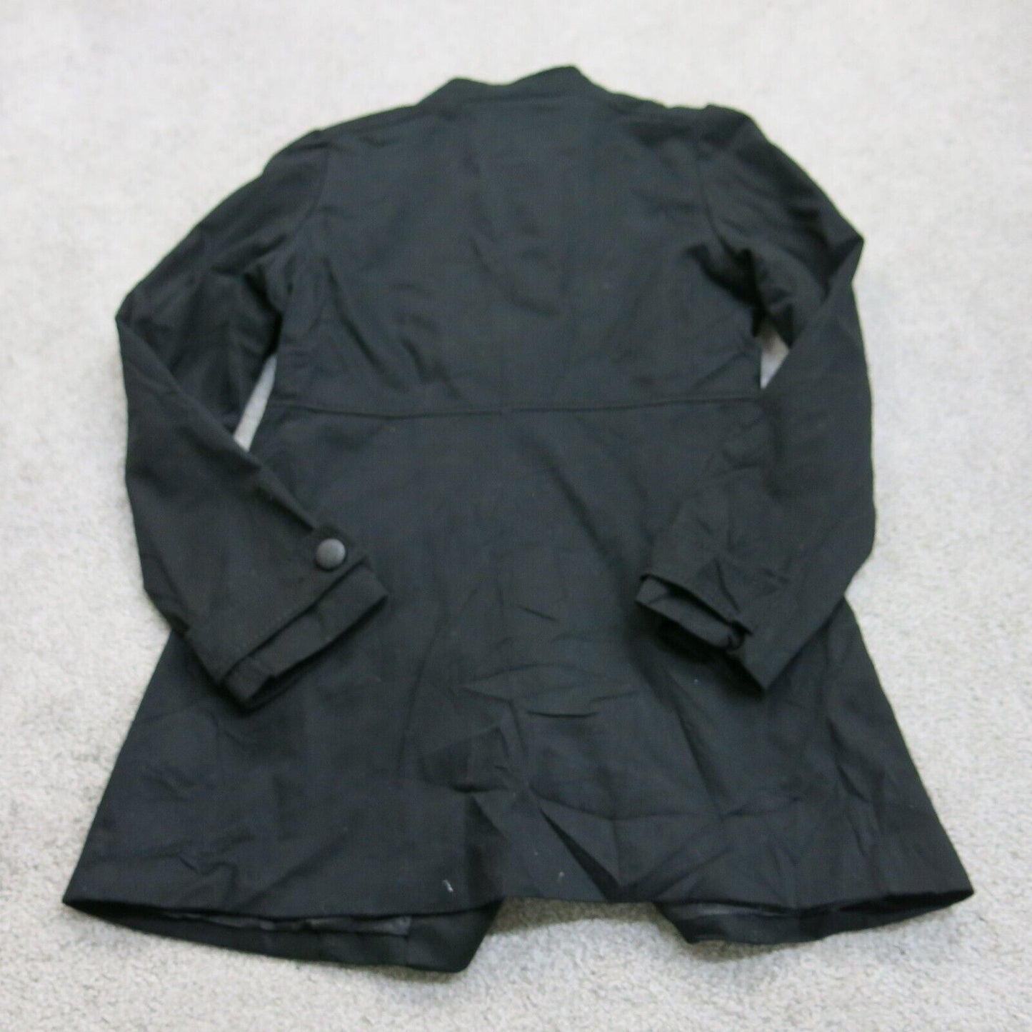 Divided By H&M Womens Pea Coat Double Breasted Pockets Solid Black Size 10