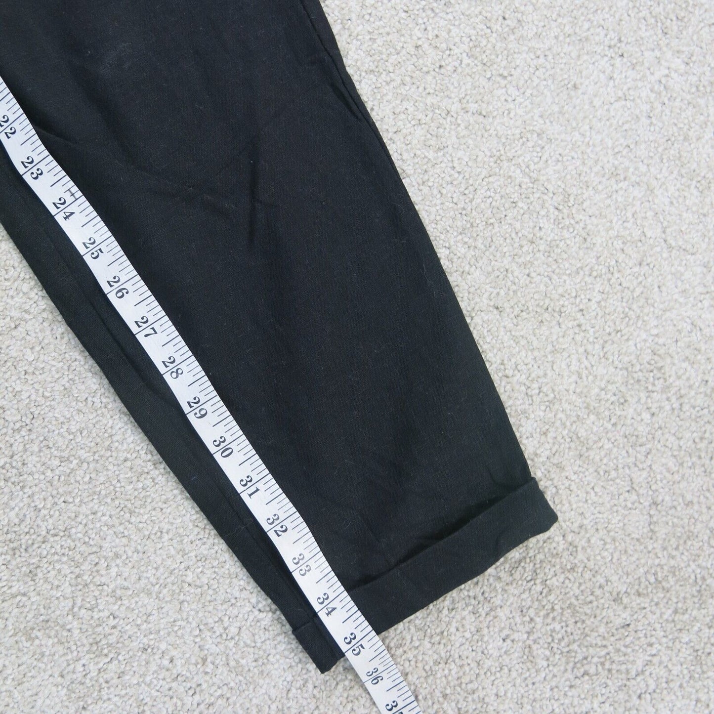 J. Crew Womens Activewear Sweatpants Mid Rise Drawstring Waist Logo Black Size 0