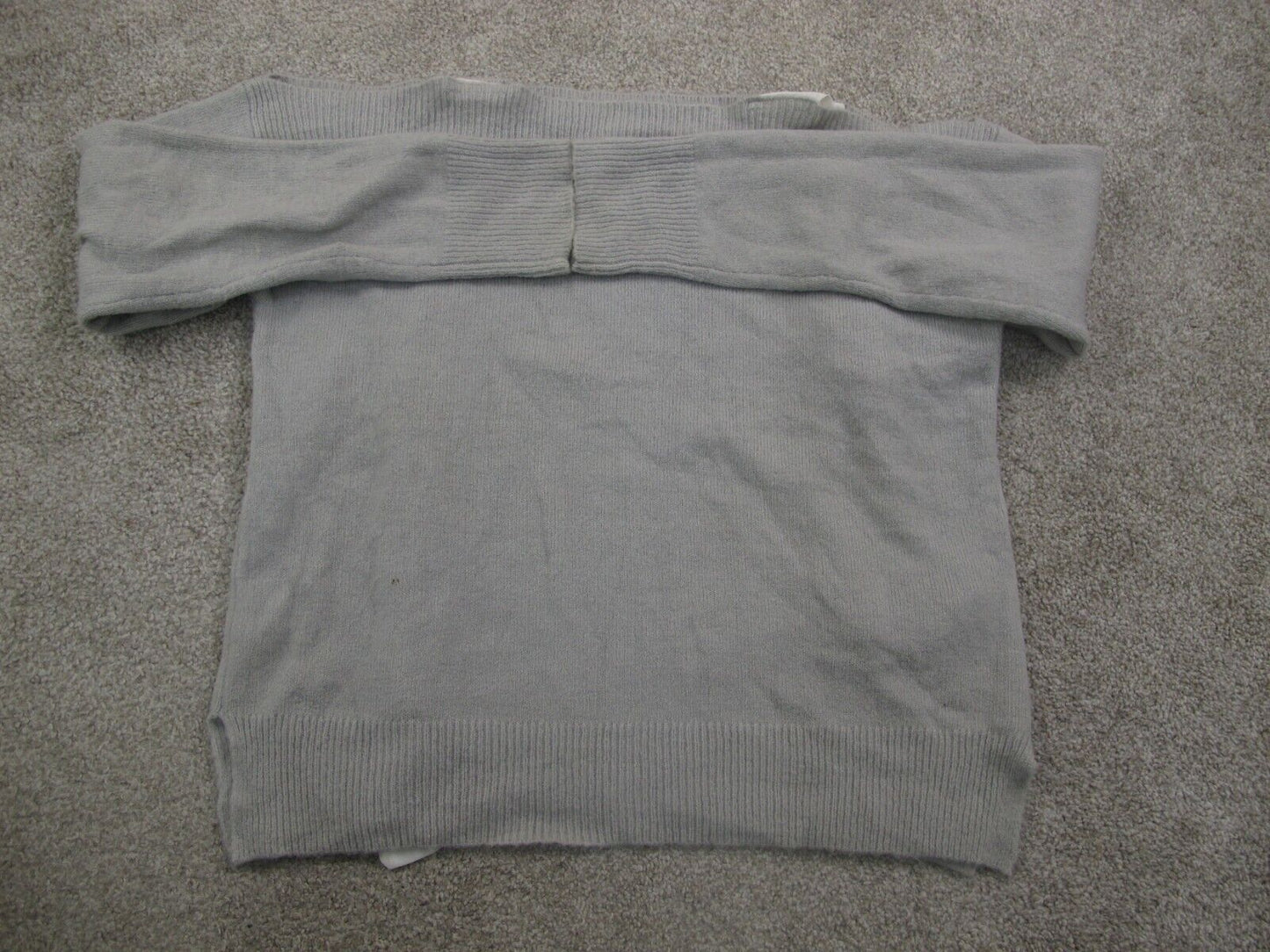 Forever 21 Womens Pullover Sweater Top Knitted Long Sleeve Gray Size Small