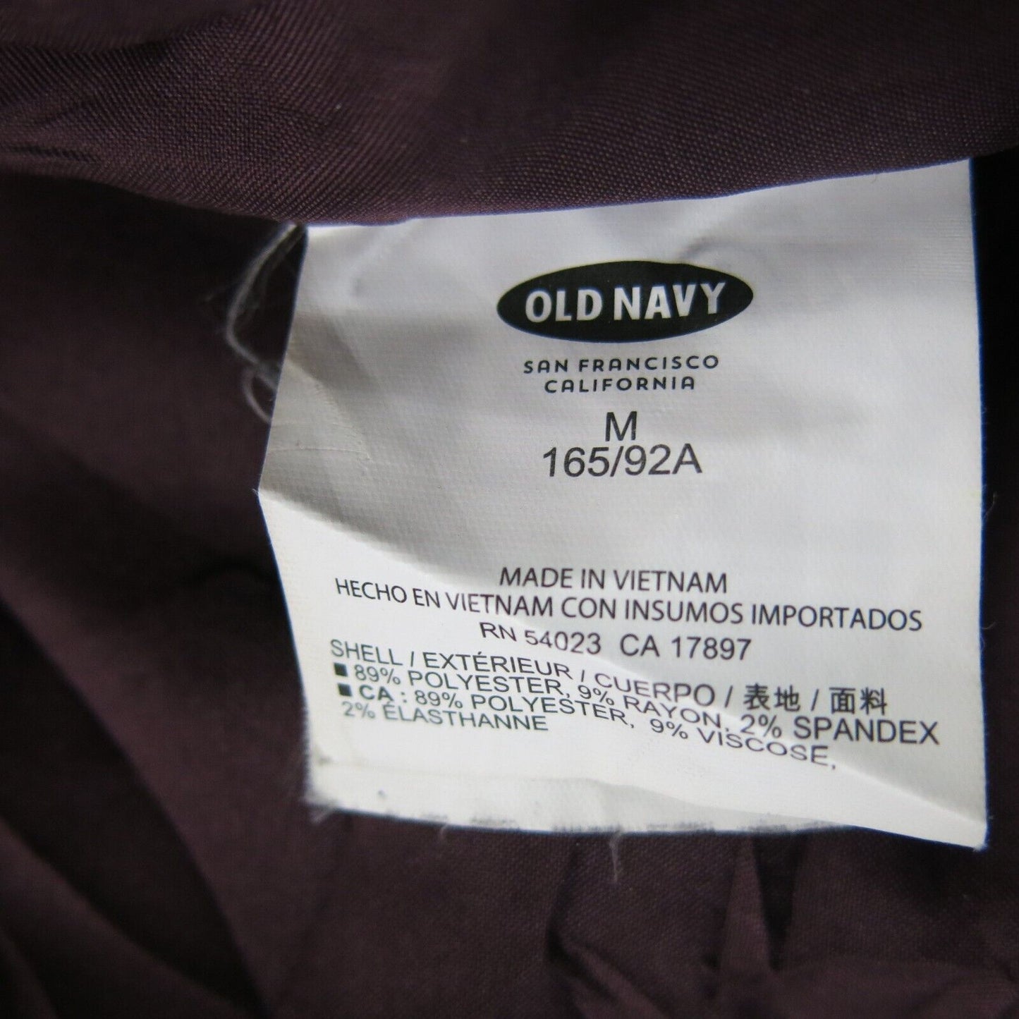 Old Navy Womens Parka Coat Jacket Long Sleeves Buckle Closure Blue Size Medium