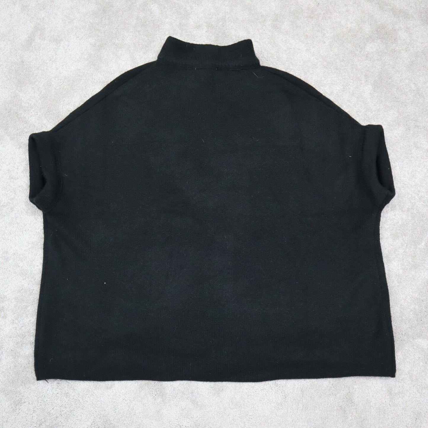 NWT Lauren Conrad Womens Cardigan Knit Sweater Cap Sleeve Pockets Black One Size
