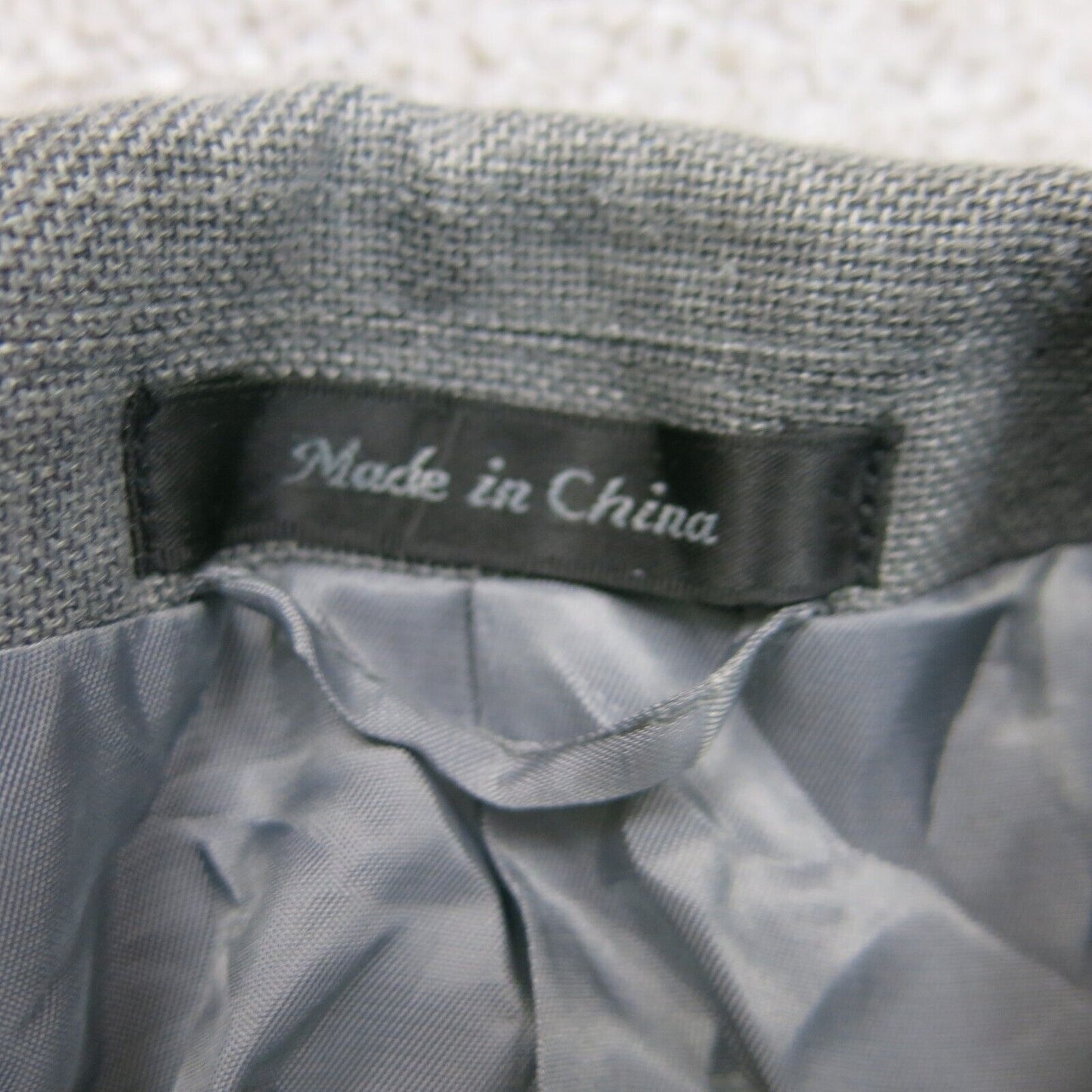 Lauren Ralph Lauren Mens Blazer Jacket Front Button Long Sleeves Gray Size 43R