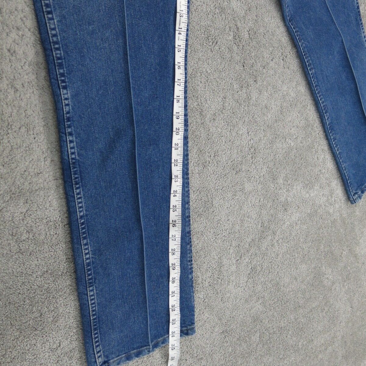 Wrangler Men Jeans Straight Leg Denim High Rise Cotton Pockets Blue Size W38XL34