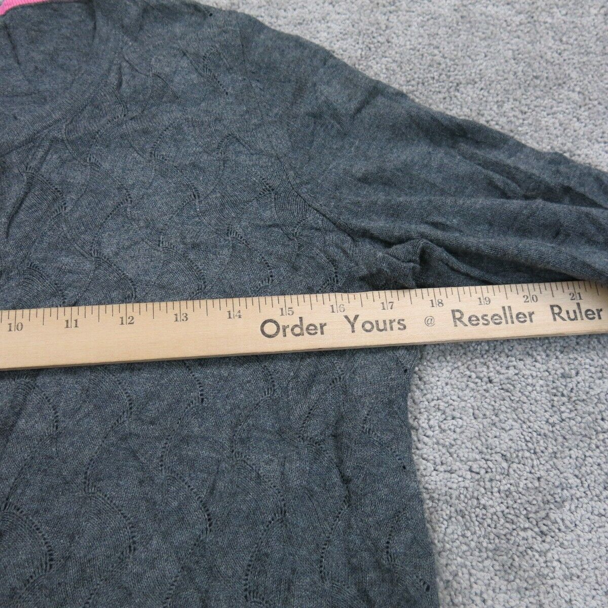 Talbots Womens Cardigan Sweater Knitted Long Sleeves Stretch Black Size Small