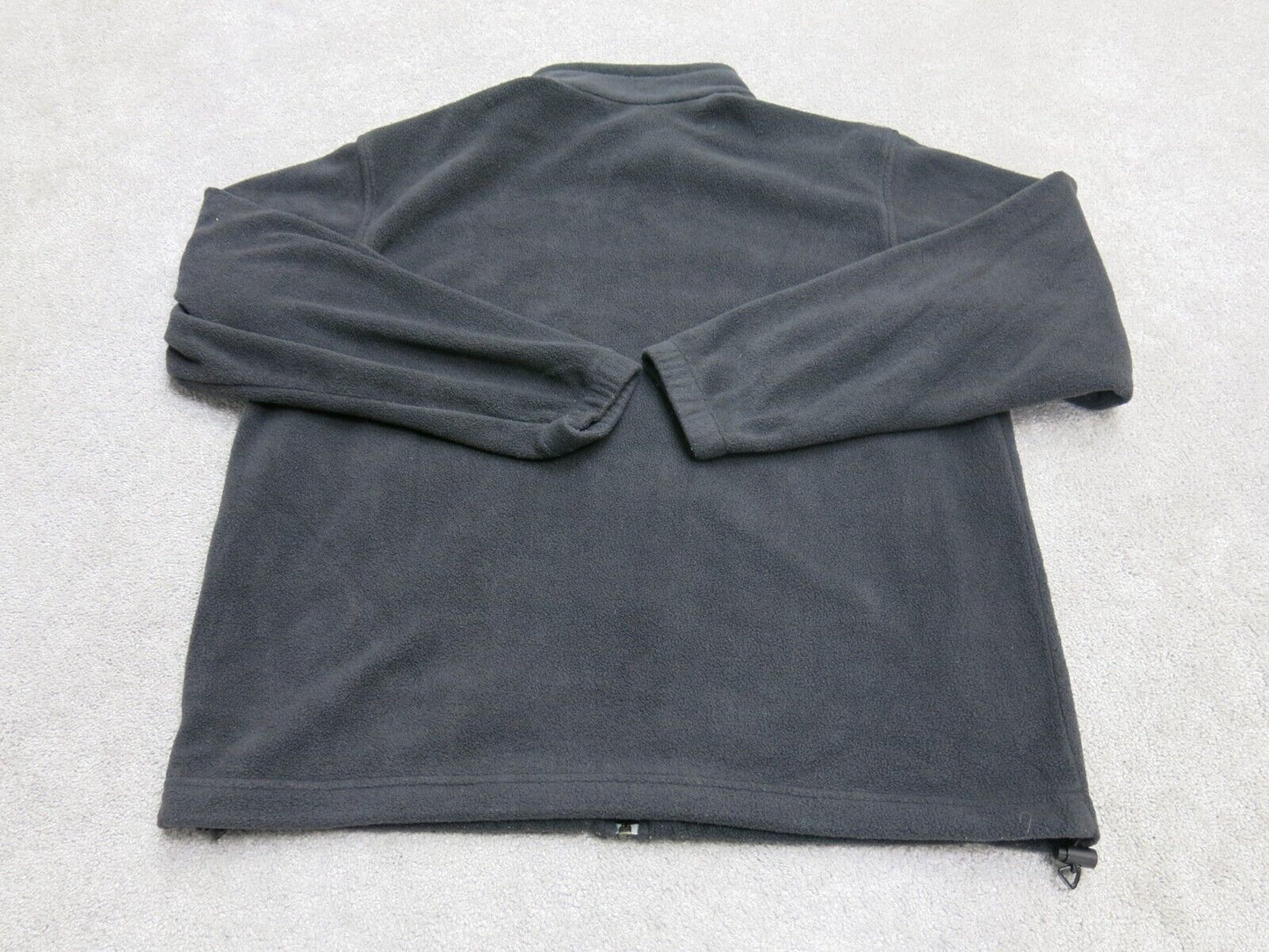 Columbia Men Jacket Full Zip Fleece Long Sleeves Mock Neck Black Size Large