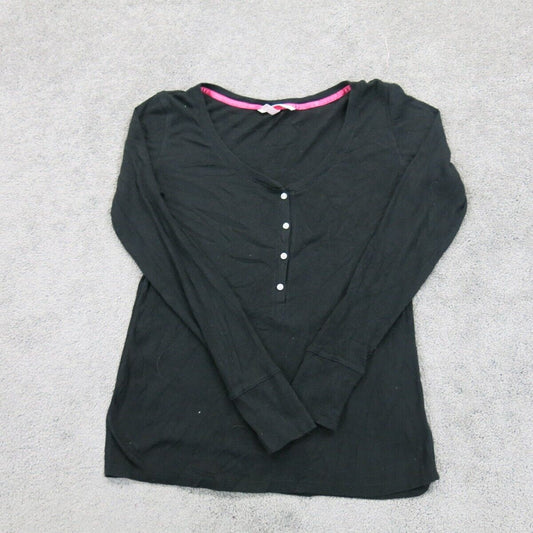 Victoria Secret Womens Pullover Hanley Sweater V-Neck Long Sleeves Black Size M