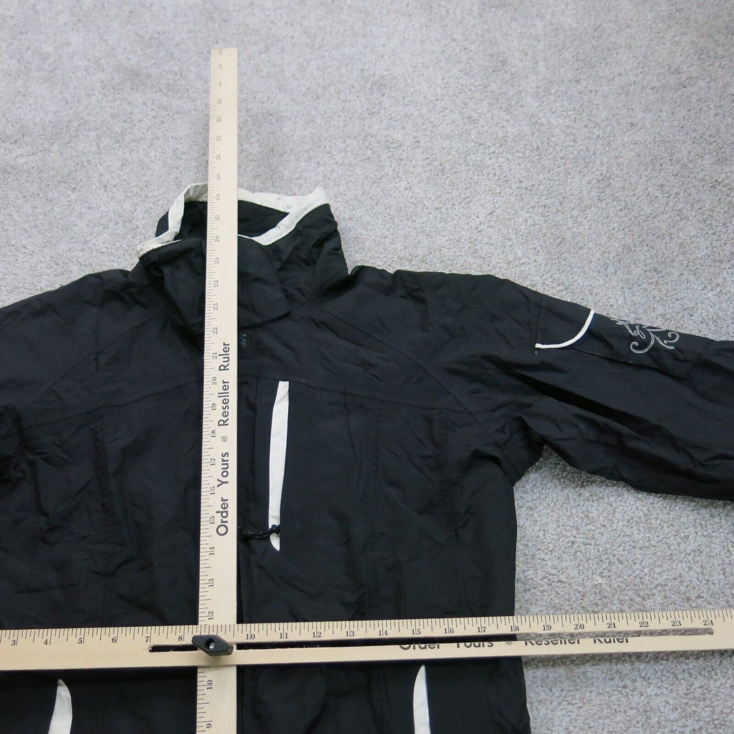 Columbia Women Full Zip Insulated Jacket Long Sleeves Mock Neck Black Size Small