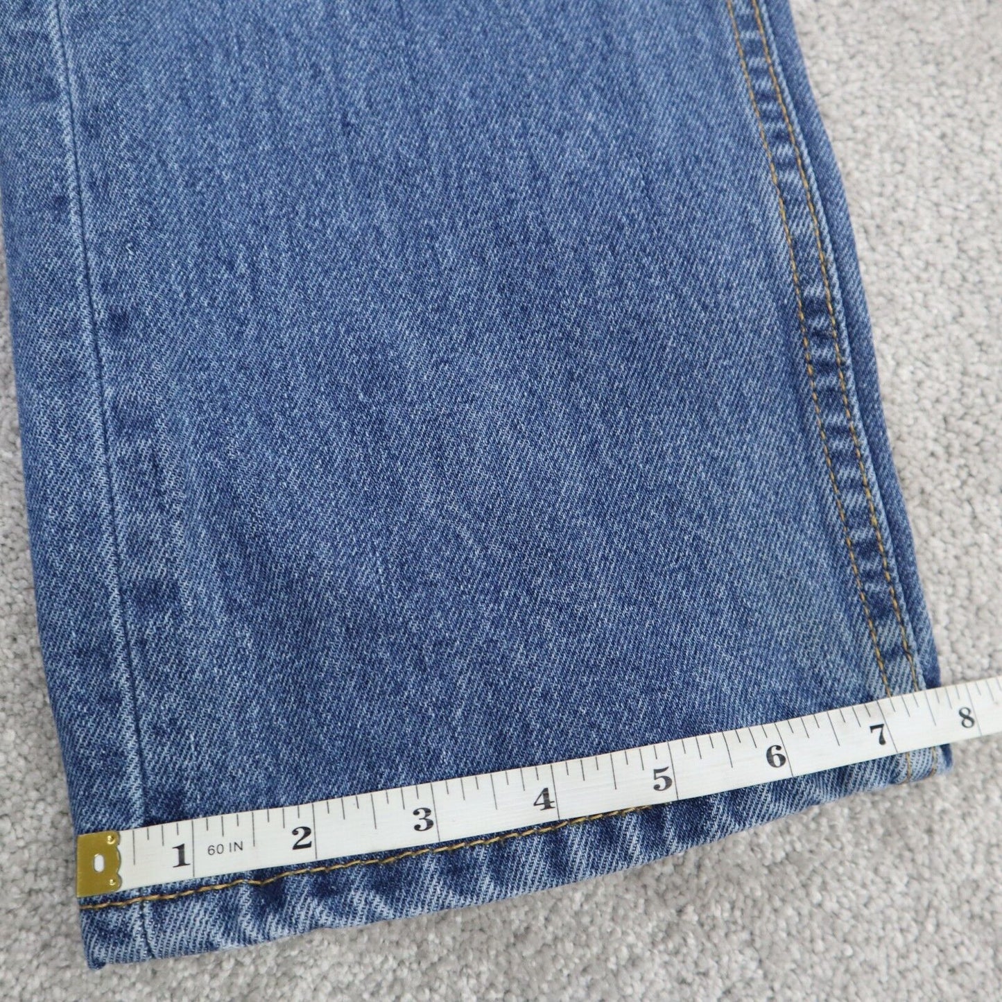 Levi s 505 Jeans Men's  Size 33 Blue Stretch Regular Fit Straight Denim Jeans