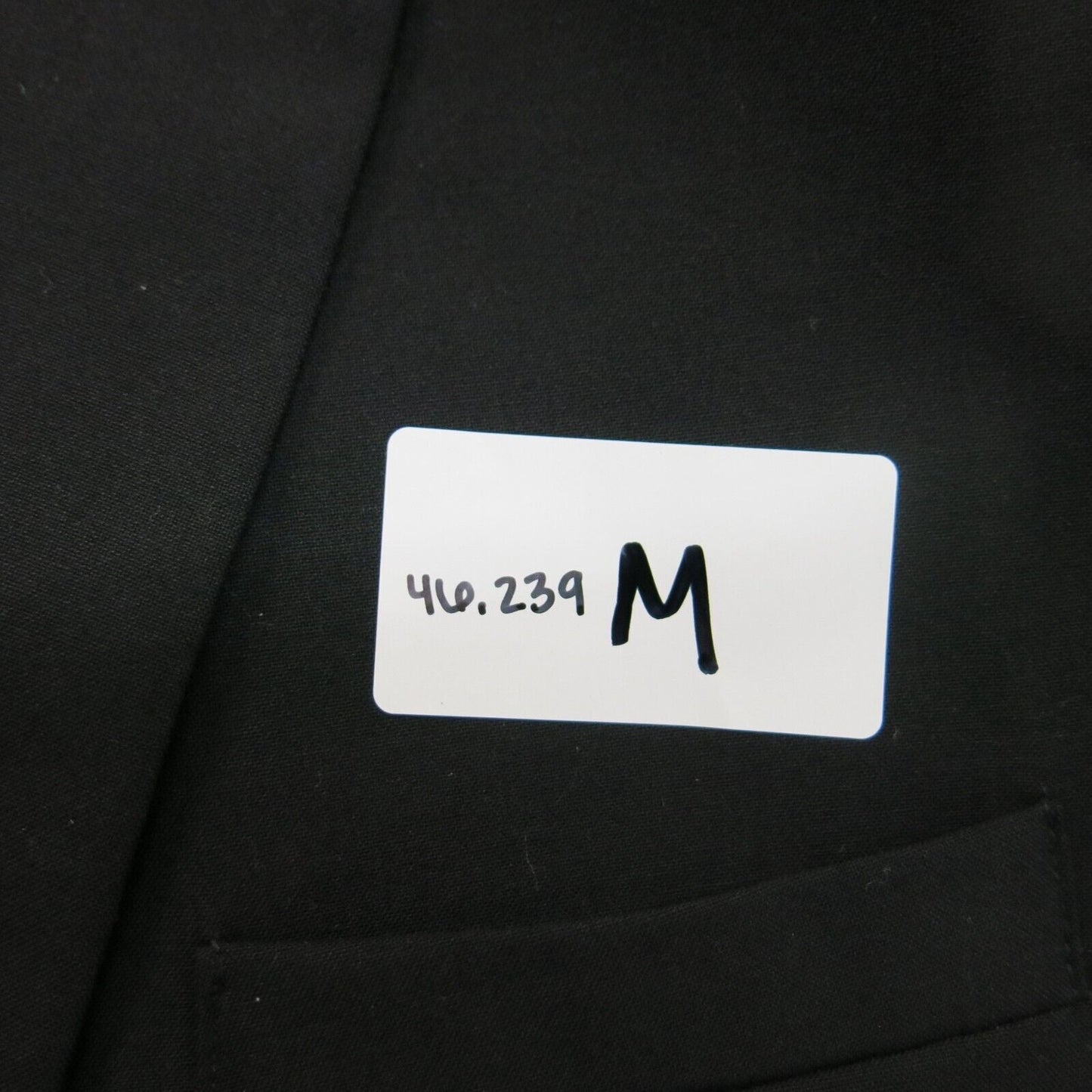 Chaps Mens Blazer Coat Single Breasted Pockets Long Sleeve Black Size 18 Reg