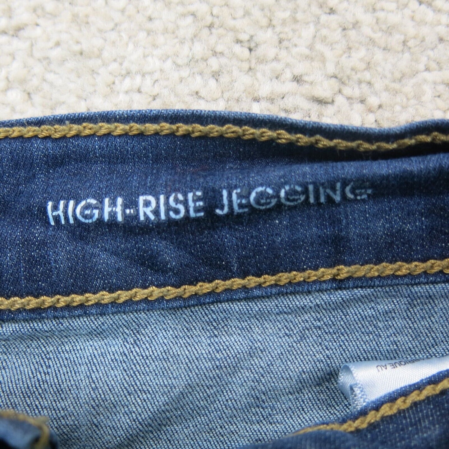 Denizen From Levis Womens Jeans High Rise Jegging Mid Rise Pockets Blue Size W30