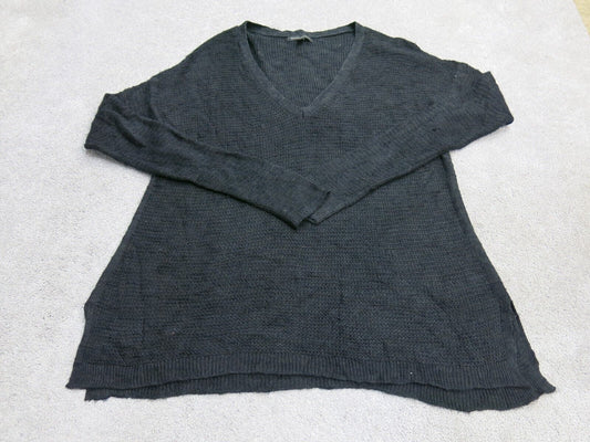 Banana Republic Womens Pullover Knitted Sweater Long Sleeves Black Size X Large