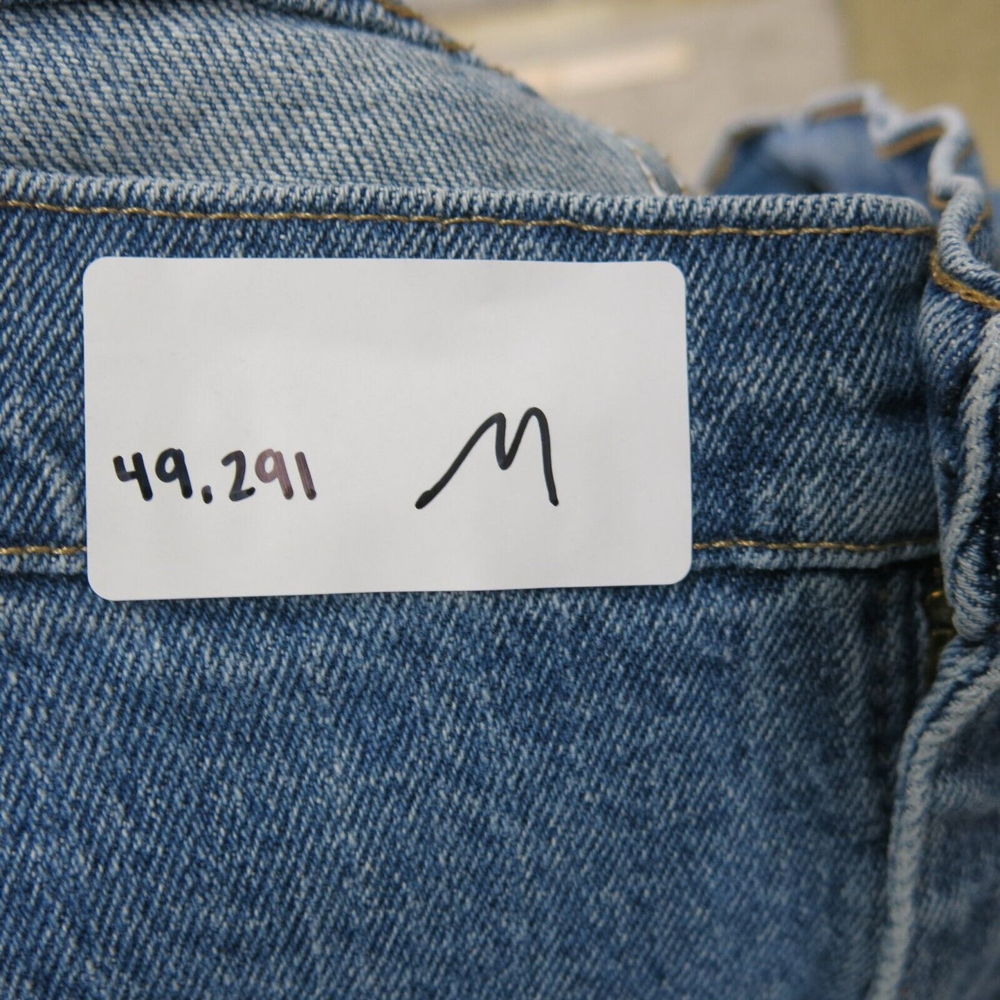 Wrangler Mens Jeans Straight Leg Mid Rise 100% Cotton Pockets Blue Size W38XL30