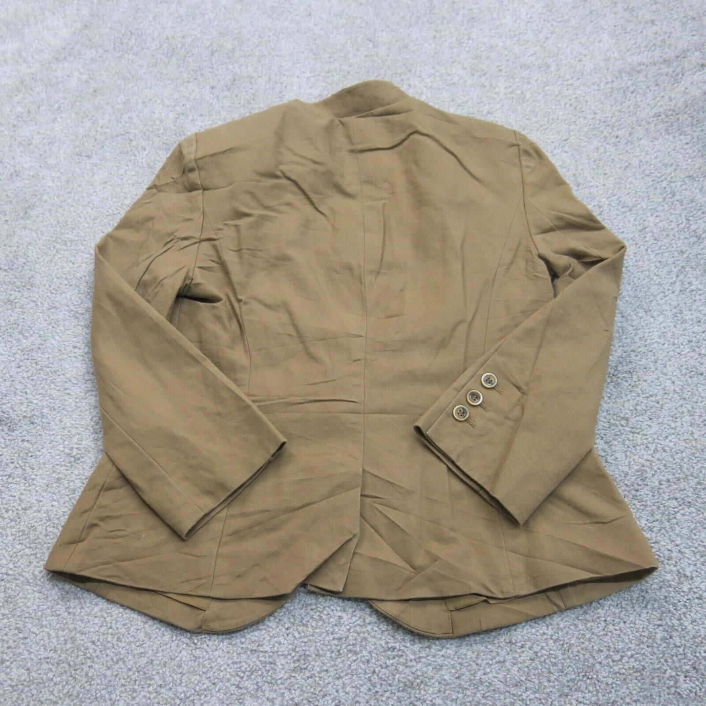 The Limited Collection Womens Blazer Coat Single Breasted Long Sleeve Khaki SZ M