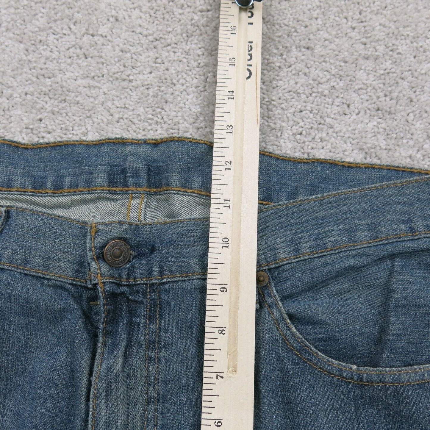 Levis 559 Mens Jeans Straight Leg Denim Mid Rise Pockets Blue Size W36XL32