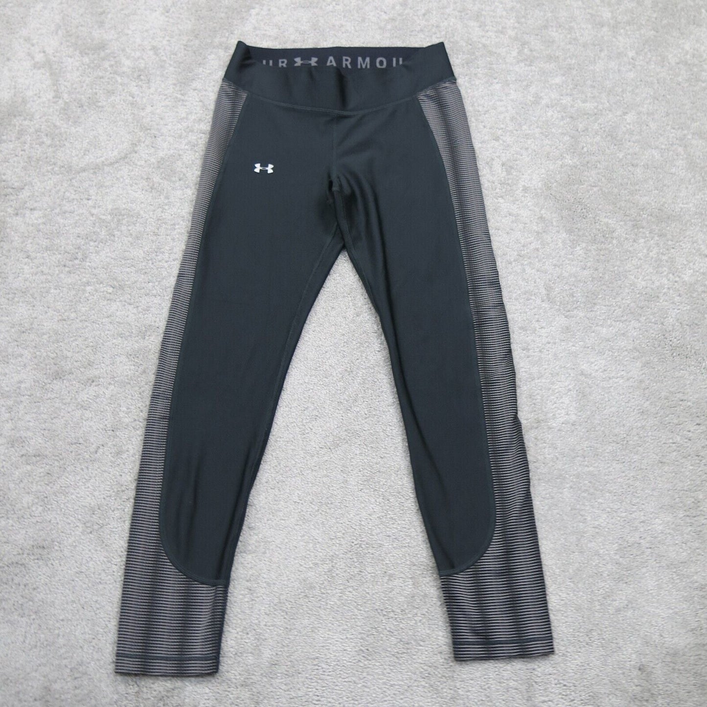 Under Armour Womens Compression Yoga Legging Mid Rise Heatgear Black Size M