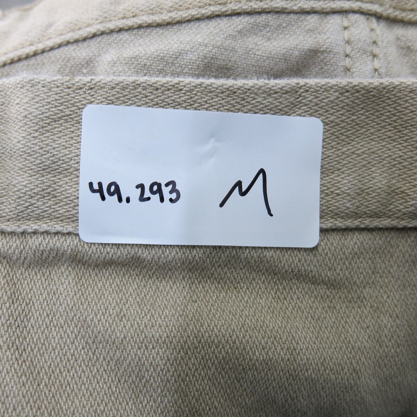 Wrangler Men Jeans Straight Leg High Rise 100% Cotton Stretch Beige Size W40XL34