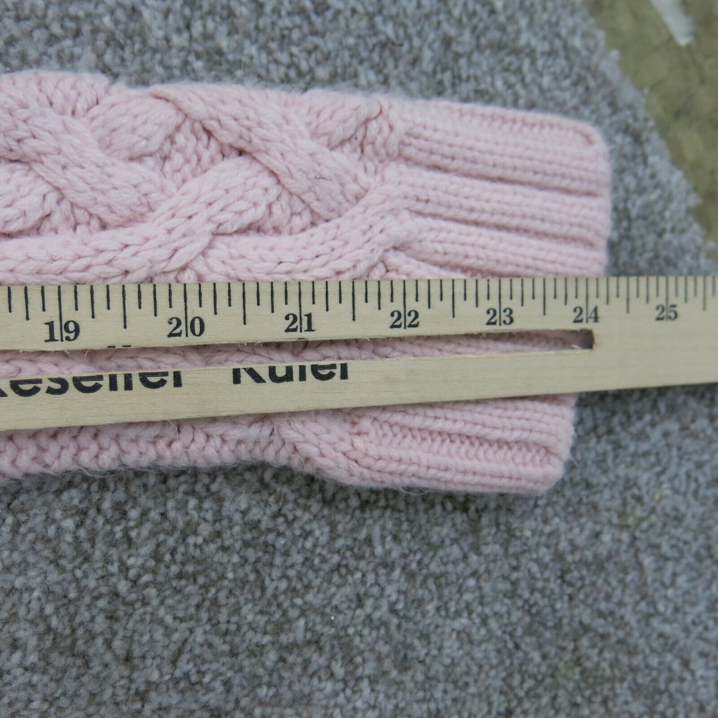 ST. Johns Bay Womens Pullover Sweater Knitted Long Sleeve High Neck Pink SZ P M