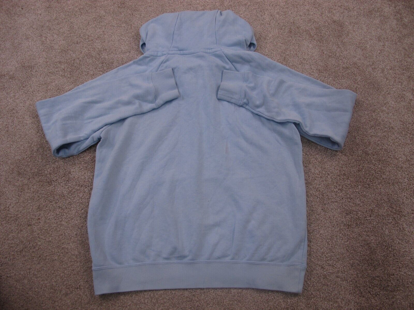 Nike Womens Hoodie Long Sleeves Kangaroo Pockets Logo Blue Size Small