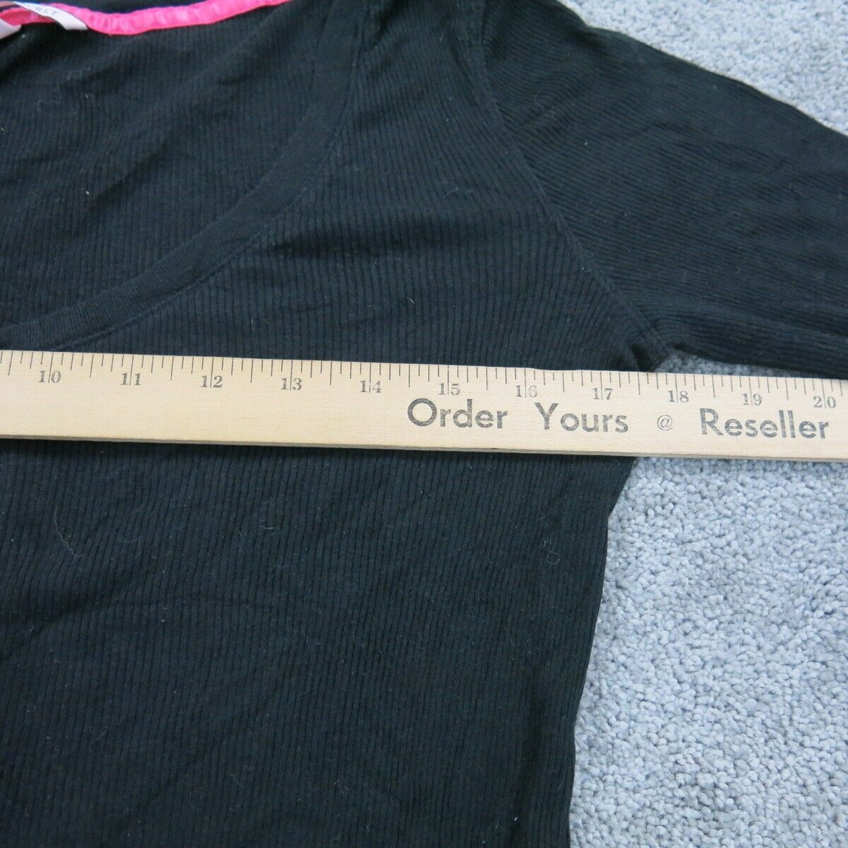 Victoria Secret Womens Pullover Hanley Sweater V-Neck Long Sleeves Black Size M