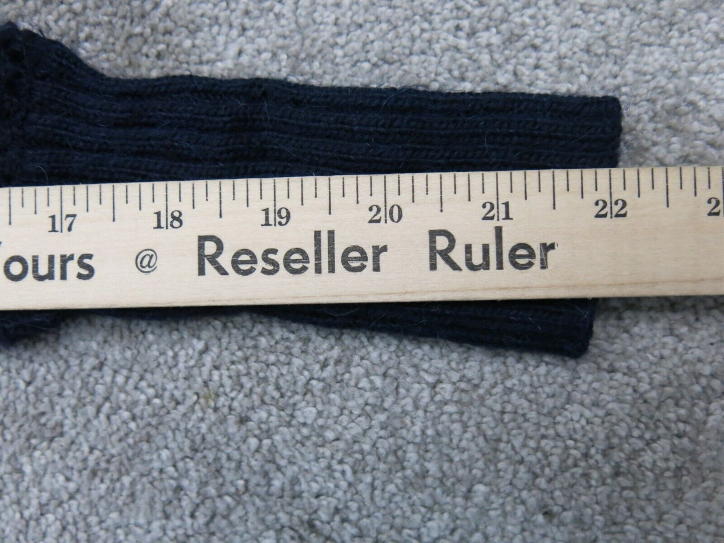 Ann Taylor Loft Womens Sweater Knitted V Neck Long Sleeve Navy Blue Size X Small